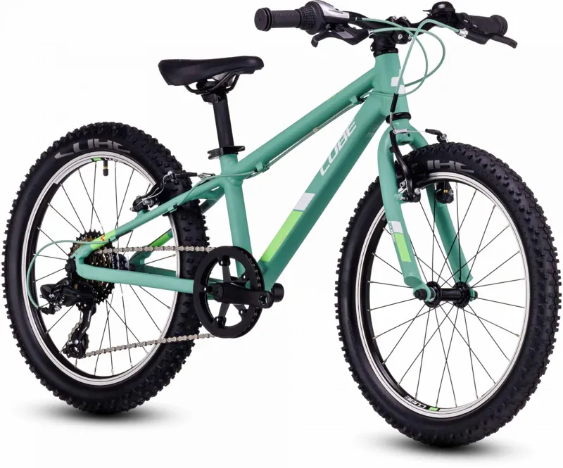 Cube Acid 200 Kids Bike in Green/White-2